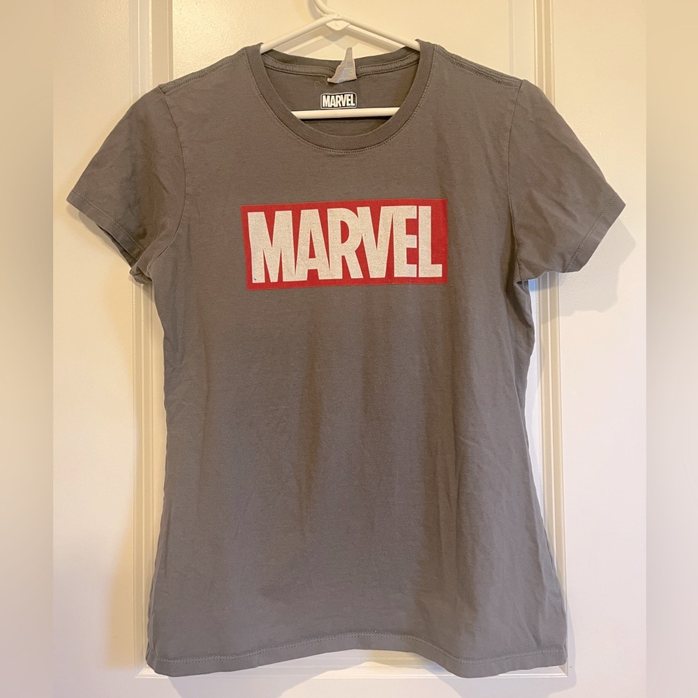Womens S Grey MARVEL T-Shirt